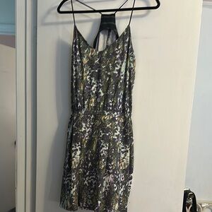 Lululemon Athletica Green Spaghetti Strap Mini Sundress